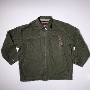 Phat Farm Denim Jean Green Jacket XXL